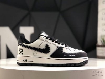 290 公司级带半码Nike Air Force 1 '07 Low Off-White联名———奶白黑钩 高端定制 低帮休闲板鞋 定制鞋盒 大厂纯原品质出货