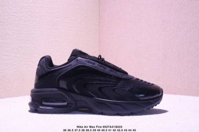 nike Air Max Fire 柔软舒适 防滑耐磨 低帮 生活休闲鞋 男女同款 黑色 xm0527Q222