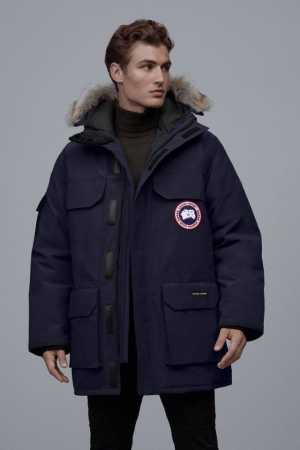 渠道优势，支持代发！ 外贸保真版：大鹅08款 蓝色 Canada Goose 加拿大鹅 08男款expedition Parka远征款，Size：Xs S M - 点击图像关闭