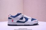 Nk Sb Dunk Low 斯图西联名---中八藏青米白 周年高端定制 低帮休闲板鞋 #高端定制鞋盒 大厂纯原品质出货 超高清洁度 皮料切割干净无任何毛边 细