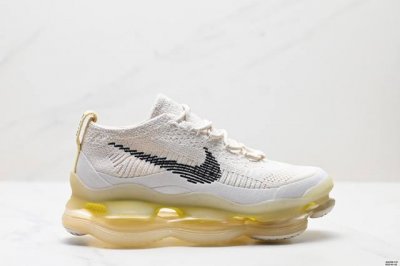 公司级耐克Nike Air Max Scorpion Flyknit”Phantom Black Light Cream“天蝎座系列2025款超级大气垫系列 前