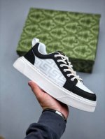 z Gucci 轻奢单品鞋 广东品质原厂 高奢古驰Gucci Screener Gg High-Top Sneaker休闲潮鞋系列 尺码：39-44