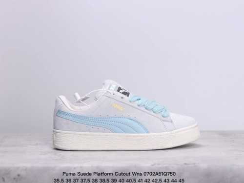 Puma Suede Platform Cutout Wns 彪马 低帮 黑色 标贴运动鞋鞋款复刻，重温足球文化风潮；近日puma将经典鞋款palermo重新带