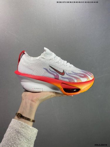 公司级Nk Air Zoom Alphafly Next% 3 2025 减震马拉松跑步鞋 内置真碳 首次通过一体式鞋底 替代了后跟和前足分离的设计 让双脚落地