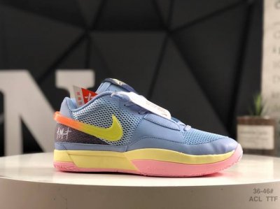 150 耐克/Nike 莫兰特一代 Zoom Ja 1 Ep Aj 低帮休闲运动篮球鞋 男女士运动鞋。采用透气轻量网织鞋面材质 配置两枚圆形Zoom Air纤维