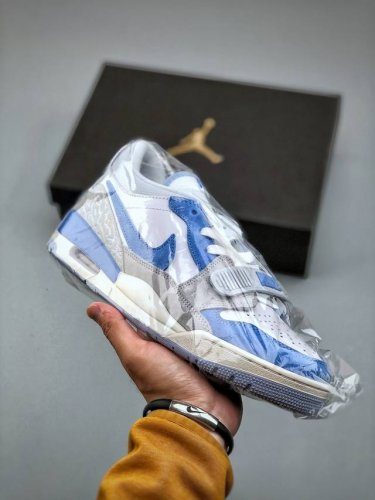 Air Jordan Legacy 312 Low Aj312 白蓝 头层 魔术贴三合一板鞋 Cd7069-141 尺码：36-46 半
