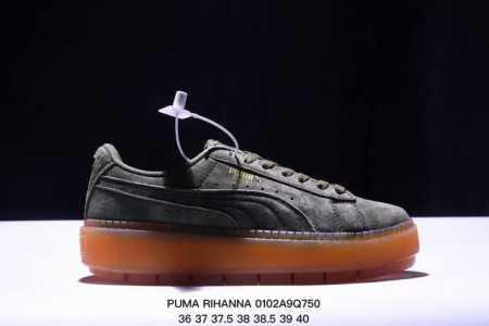 Puma Rihanna Suede彪马 蕾哈娜 松糕鞋厚底板鞋 ！ 货号：363559-10 尺码：如图所示 Xm0102Q750 - 点击图像关闭