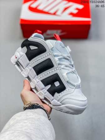 公司级耐克Nike Wmns Air More Uptempo Gs Barely Green 皮蓬初代系列经典高街百搭休闲运动文化篮球鞋美国队配色 货号:Fz - 点击图像关闭