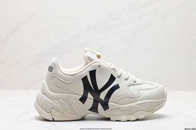 公司级korea韩国ss19限定发售ny美国榄球洋基队限定 X Mlb Big Ball Chunky A Running厚底老爹厚底休闲运动慢跑鞋 货号:3A