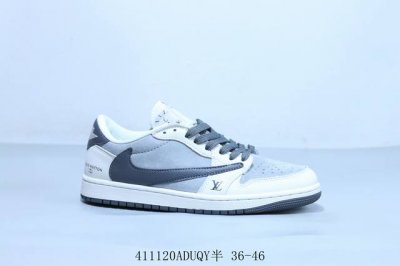 乔丹Air Jordan 1 Low Aj1 乔1低帮复古文化休闲运动篮球鞋倒勾 联名 Lv 货号 Dm7866-100 411120Aduqy半 36-46