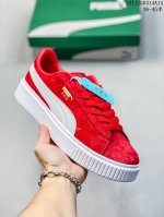 公司级puma Suede Platform Core复古单品 彪马 防滑耐磨低帮德训板鞋 货号:308220 02 尺码:36 37 37.5 38 38.5