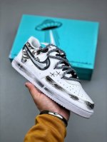 nike Air Force 1'07 Low 2.0飞线 空军一号低帮休闲板鞋 Ci0051-500 #原厂针织鞋面 原楦头原纸板 轻量大底 内置全掌气垫 原