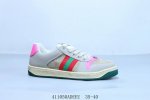Gucci 古驰 Distressed Screener Sneaker 经典原型复古百搭做旧小脏鞋 复古学院风 怀旧版 原版做旧 41 Adeeu 35-40