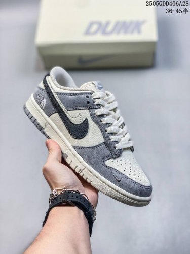 海外爆款限量发售 公司级 Nike Sb Dunk Low 北面联名 米灰双勾双色 周年高端定制 低帮休闲板鞋 定制鞋盒 大厂纯原品质出货 超高清洁度 皮料切割
