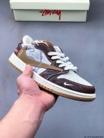 集图 公司级头层！耐克Nike Air Jordan 1 Low Aj1乔1 低帮潮流缓运动休闲板鞋。Aj1 低帮拼接 完美版型真头层牛皮# 内置缓震气垫 原鞋
