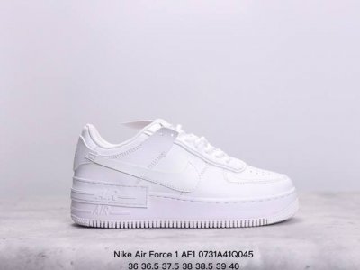 nike 耐克低帮板鞋 空军一号 Af1马卡龙 Af1厚底增高百搭运动板鞋 Nike Air Force 1 “Shadow” 造型设计上与 Sacai X N