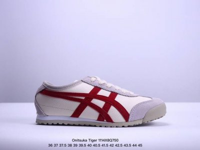 Onitsuka Tiger Mexico 66 阿斯克斯 鬼冢虎 低帮 男女同款 减震支撑低邦运动休闲鞋 这款鞋由皮革制成，具有鞋跟交叉加固设计，可提供更高的