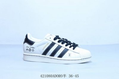 阿迪达斯Adidas三叶草 Originals Superstar 贝壳头系列低帮经典百搭休闲运动板鞋 Lv 货号 Jy8902 4 80Adoro半 36-4