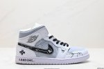 公司级nike Air Jordan 1 Retro Mid Aj1乔丹一代中帮经典复古文化休闲运动篮球鞋 货号:554724 413 尺码:36 36.5 3