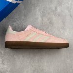 本地 核心私 阿迪达斯 Adidas Originals Gazelle Indoor W 三叶草休闲防滑耐磨低帮板鞋 鞋头出色设计 塑就出众贴合感 稳固的后跟