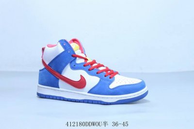 耐克 Nike Sb Dunk Low Pro 复古高帮 休闲运动滑板板鞋 蓝白 货号 Dd1399-105 412 Ddwou半 36-45