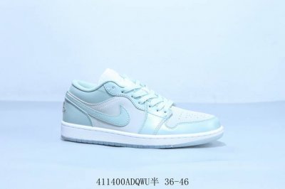 乔丹Air Jordan 1 Low Aj1 乔1低帮复古文化休闲运动篮球鞋 白绿 货号 Dc0774-162 411400Adqwu半 36-46
