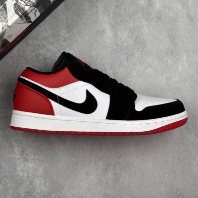 本地230 核心私 air Jordan 1 Low Se "White Black Gym Red" 黑红水晶标 复古低帮百搭休闲运动板鞋 官方同步新色 原装