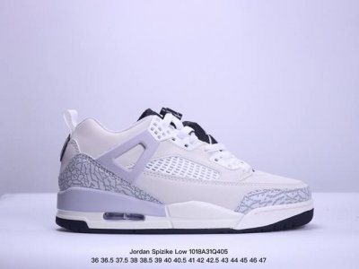 真标nike Air Jordan Spizike Low舒适百搭 防滑耐磨 低帮 复古篮球鞋 货号:Hf8827- 尺码:36 36.5 37.5 38 38