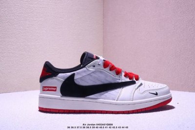 公司级Aj1倒勾Travis Scott X Air Jordan 1 ” Reverse Mocha “ Aj1乔1 Ts 闪电 联名倒钩 低帮文化篮球鞋 完