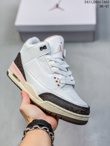 公司级Air Jordan 3 Retro 复刻白水泥 AJ3 乔丹3代 aj3 乔3 经典复刻白水泥 乔丹篮球鞋系列 鞋身以白色为主调，采用优质皮革材质搭配鞋
