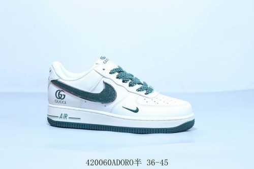 耐克 Nike Air Force 1 Af1耐克 低帮 空军一号休闲板鞋 古驰 货号 Qy6818-608 420060Adoro半 36-45