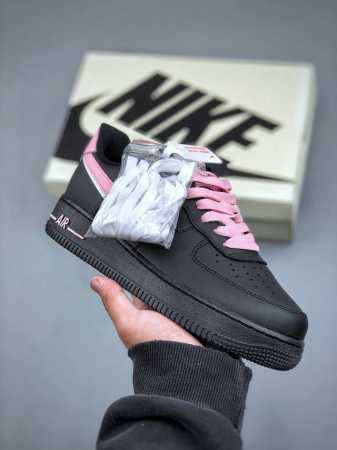 Nike Air Force 1 Low 07 黑粉双钩原楦头原纸板 打造纯正低帮空军版型专注外贸渠道 全掌内置蜂窝气垫 原盒配件 原厂中底钢印、拉帮完美 官方 - 点击图像关闭