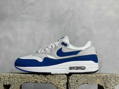 J版 放店私 Nike Air Max 1 复刻白蓝 复古休闲跑步鞋 官方同步上架 真标原盒 原底原面 正确版型 原版开发 精准细节 市面最高版本 官方货号：D