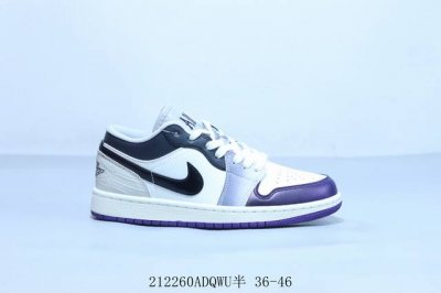 乔丹Air Jordan 1 Low Aj1 乔1低帮复古文化休闲运动篮球鞋 212260Adqwu半 36-46