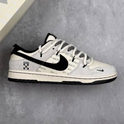本地390 核心私 Nk Sb Dunk Low Off-White联名 绑带猪八弹幕黑勾 周年高端定制 低帮休闲板鞋 #定制鞋盒 大厂纯原品质出货 超高清洁度