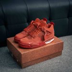 核心私 Air Jordan Aj4 Retro 砖红 原楦原纸板同源开发 完美呈现乔4的版型 内侧正确双色网格 还原细节 正确气垫颜色 正确网格工艺 正确拉帮