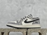 Nike Jordan Air Jordan 1 斯图西联名 解构绑带 纯原大厂出品 极力推荐 定制鞋盒 大厂纯原品质出货 超高清洁度 皮料切割干净无任何毛边