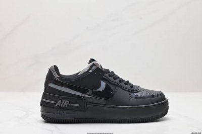 公司级耐克NIKE WMNS Air Force 1 Shadow全新少女系解构主义设计 马卡龙空军一号轻量增高低帮百搭板鞋 为经典设计注入玩味元素 分层结构、