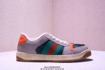 真标Gucci Distressed Screener Sneaker 怀旧版 原版做旧 古驰小脏鞋系列 xm0529Q750