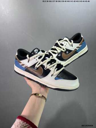 耐克 Nike Dunk Low 运动鞋复古解构绑带板鞋 作为 80 年代经典篮球鞋款，起初专为硬木球场打造，后来成为席卷街头的时尚标杆，现以经典细节和复古篮球 - 点击图像关闭