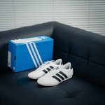 Adidas Originals Taekwondo 百搭单品 跆拳道薄底鞋 皮质鞋面，柔软高级 搭配经典3D鞋头缝线设计一脚蹬设计穿脱自如 低平橡胶外底助你扎