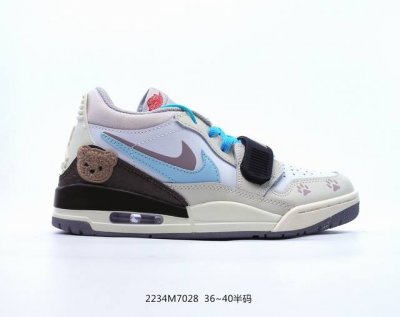 耐克nike Air Jordan Legacy 312 Low乔丹最强三合一混合版本低帮文化休闲运动篮球鞋 货号:Cd9054-116 size如图，编码22