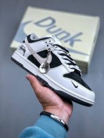 Nike Sb Dunk Low 斯图西联名-黑白棕勾 周年高端定制 低帮休闲板鞋 Sf1029-402 #定制鞋盒 大厂纯原品质出货 超高清洁度 皮料切割干净