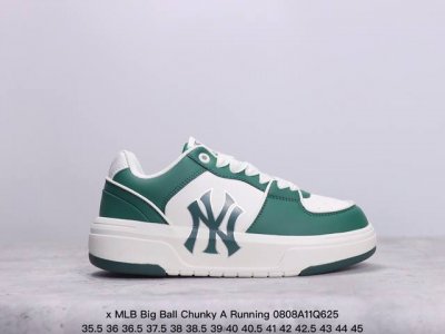 公司级korea韩国ss19限定发售ny美国榄球洋基队限定 X Mlb Big Ball Chunky A Running厚底老爹厚底休闲运动慢跑鞋 货号:3A