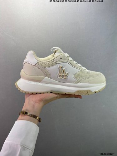 160 korea韩国限定发售Ny美国榄球洋基队限定 X Mlb Big Ball Chunky Mesh 厚底老爹系列低帮网织轻量休闲运动慢跑鞋“网眼象牙白黑
