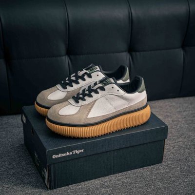 核心私 Onitsuka Tiger鬼塚虎 Delecity 厚底运动 耐磨 低帮 生活休闲鞋 货号：1183B873-101 尺码：36 37 38 39 4