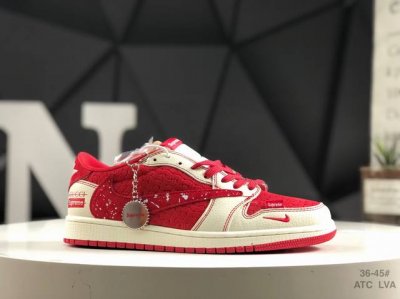310 公司级带半码Aj1倒勾Travis Scott X Air Jordan 1 ” Reverse Mocha “ Aj1乔1 Ts 闪电 联名倒钩 低帮