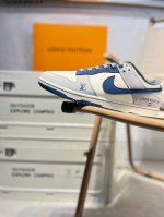 200 nike Sb Dunk Low“Lv联名” 周年高端定制 低帮休闲板鞋 定制鞋盒 超高清洁度 皮料切割干净无任何毛边 细节完美Xf8698 Qs766