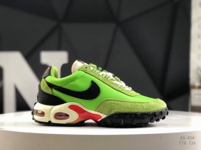 170 耐克Nike Air Max Waffle Sp"Black And Anthracite"气垫华夫混合系列低帮气垫复古百搭休闲运动慢跑鞋 货号；Fv6