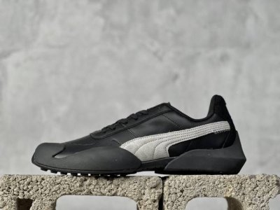 彪马puma Vaderon Clean White Black 维德 克林系列低帮德训异型机能风扭扭休闲运动鞋#男女鞋半码制#原楦纸版开发#采用软质牛剖革组合